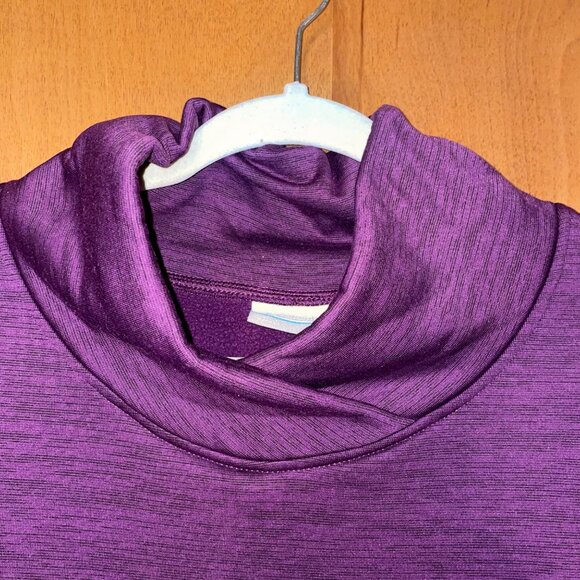 Columbia Womens Purple Cowl Neck Sweatshirt Size L - Picture 3 of 8
